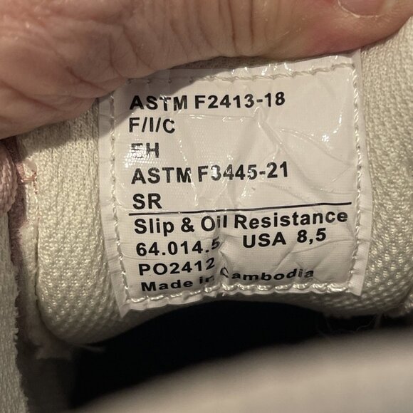 Puma Safety Womens Heritage Low Composite Toe Pink Suede Size 8.5 Oil & Slip Res - Picture 9 of 14